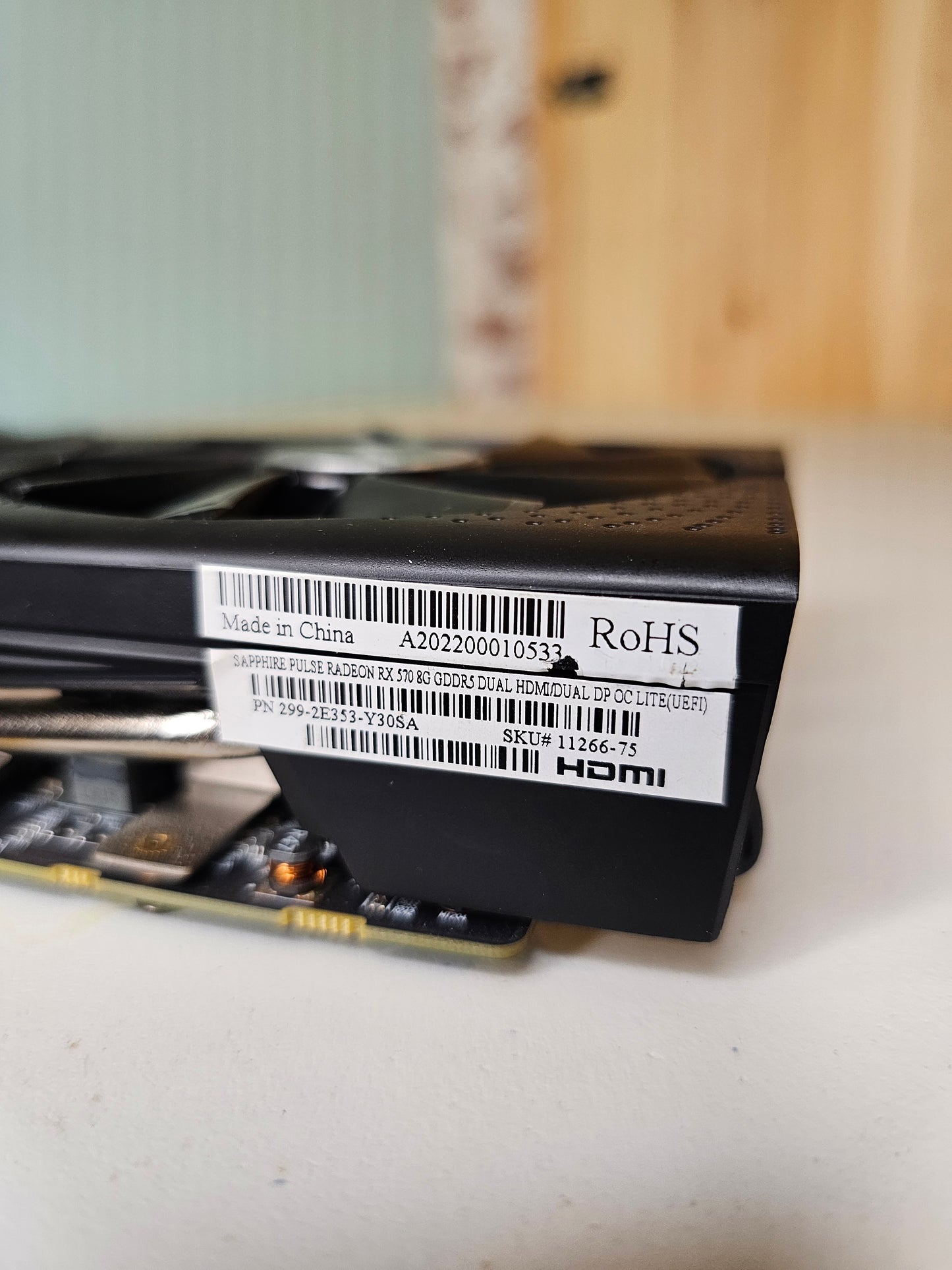 AMD RX570 8GB Sapphire Plus