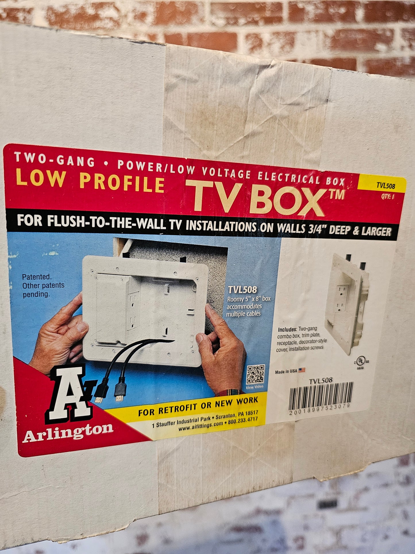 Arlington Low-Profile TV box